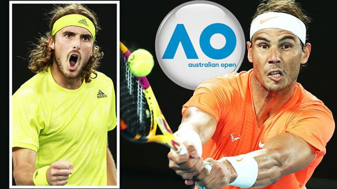 Nadal Tsitsipas Australian Open 2021  Australian Open 2021 Day 4